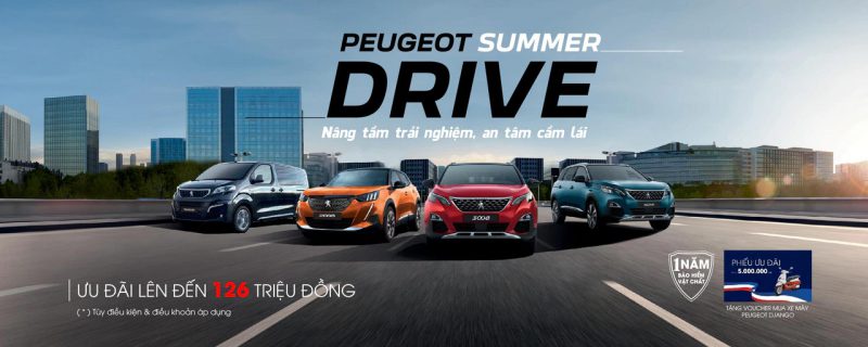 Khởi động mùa hè với ưu đãi lên đến 126 triệu đồng cùng Peugeot